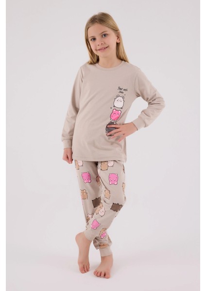 Rolypoly 3704-2 Kız Çocuk Uzun Kol Pijama Takım fiyatları