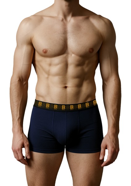 Erkek 6’l Pamuklu Lacivert Boxer Set – Rahat ve Esnek Iç Giyim – Erkek Boxer fiyatları