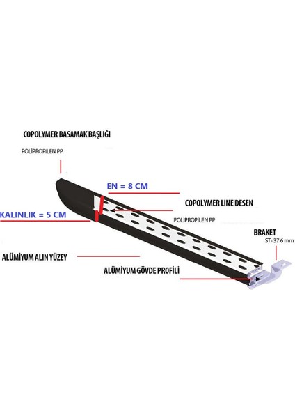 Doblo Noktalı Yan Basamak 2000 2001 2002 2003 2004 2005 2006 2007 2008 2009 fiyatları