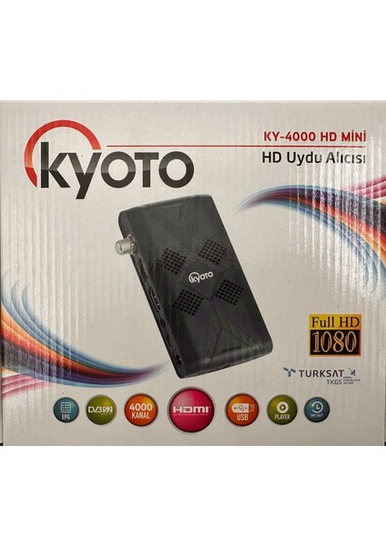 Mini Full Hd Uydu Alıcısı, Siyah, Kompakt ve Kullanışlı Tasarım