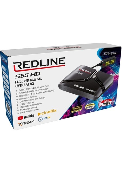 S50 Full Hd Uydu Alıcısı, Wi-Fi, Youtube, Freetv, Çanaklı ve Çanaksız Seçenekler