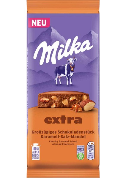 Extra Chunky Caramel Salted Almond Chocolate 190G