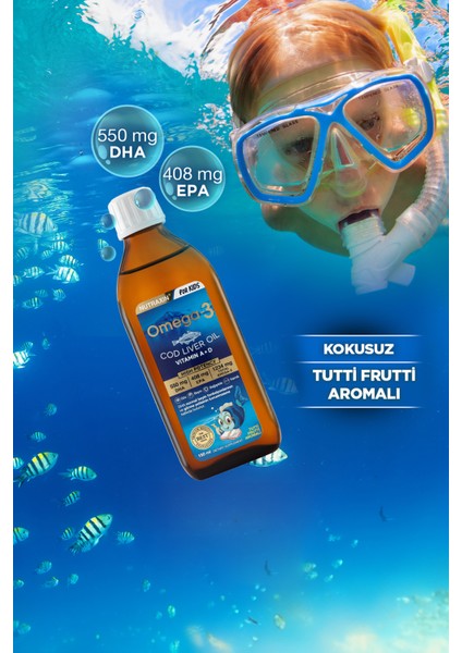 Nutraxin Omega 3 Şurup Karışık Meyve Aromalı 150 ml fiyatları