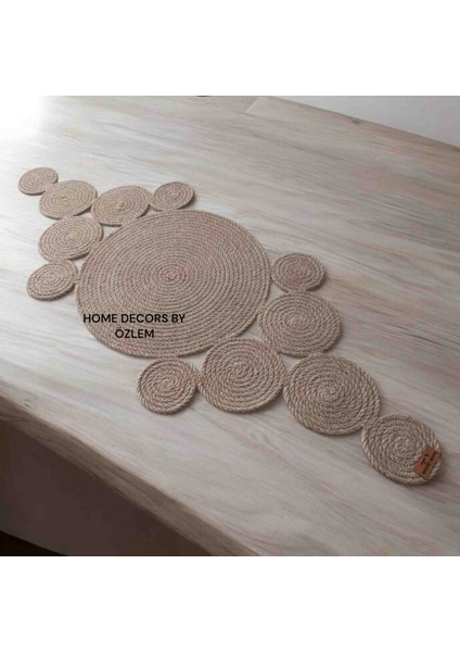 Hasır Dekoratif Runner Dekoratif Örtü Masa Örtüsü Düzenleyici 82x30 fırsatları