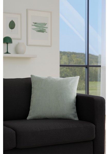 Nadia Kırlent Kılıfı Su Yeşili V1 45X45