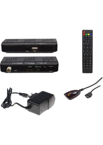 Mini Hd Uydu Alıcısı, Kanalları Yüklü, Siyah Riosat RSD830