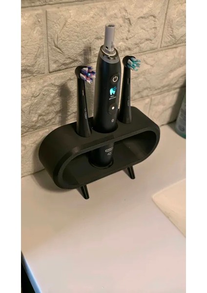 Pilli ve Şarjlı Diş Fırçası Tutucu Stand 2+1 (Tüm Modellere Uyumlu)