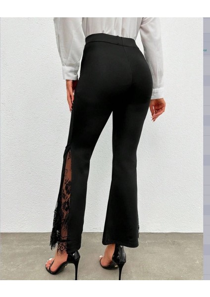 Kadın Ispanyol Paçadantel Detay Dalgıç Tayt