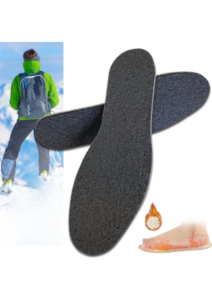 Kışlık Sıcak Tutan Keçe Iç Tabanlık, Termal Konforlu Bot Ayakkabı Tabanı, 1çift