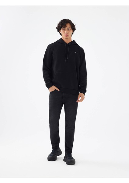 Regular Fit Siyah Erkek Sweatshirt LF2041316 fiyatları