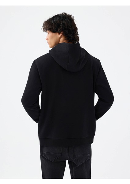 Regular Fit Siyah Erkek Sweatshirt LF2041316 modelleri
