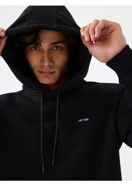 Regular Fit Siyah Erkek Sweatshirt LF2041316 fırsatları