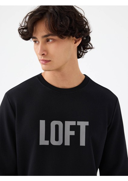 Regular Fit Siyah Erkek Sweatshirt LF2041134 fiyatları