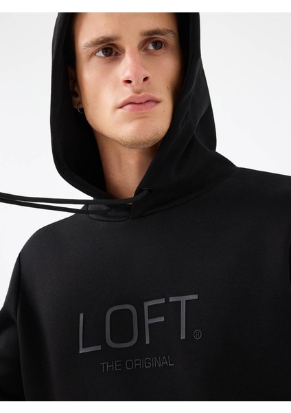 Regular Fit Siyah Erkek Sweatshirt LF2041153 fırsatları