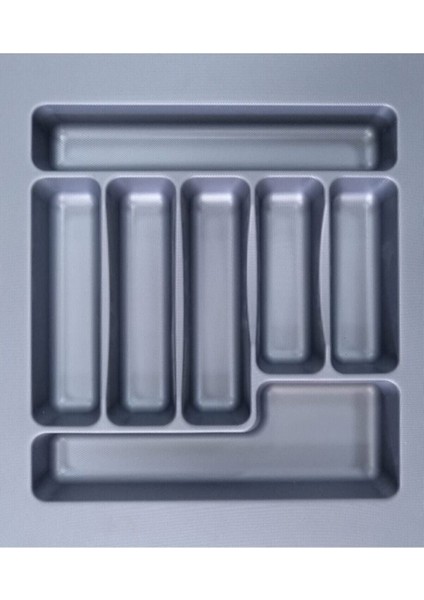 42X48,5 cm Gri Çekmeceli Kaşıklık, 36X40 Cm'e Kadar Kesilebilir