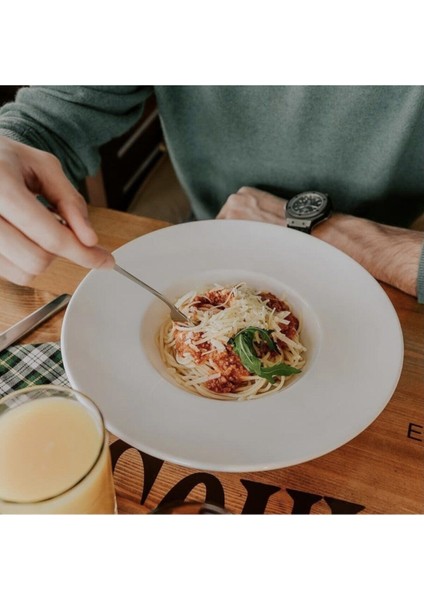 Beyaz 28 cm Seramik Makarna Tabağı, Şık ve Dayanıklı Mutfak Gereçleri