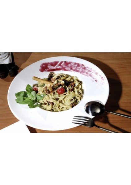 Beyaz 28 cm Seramik Makarna Tabağı, Şık ve Dayanıklı Mutfak Gereçleri