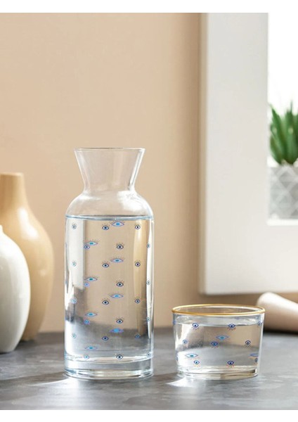 Mavi Kapaklı 700 ml Başucu Sürahi ve Karaf Seti, Şık ve Kullanışlı Tasarım fiyatları
