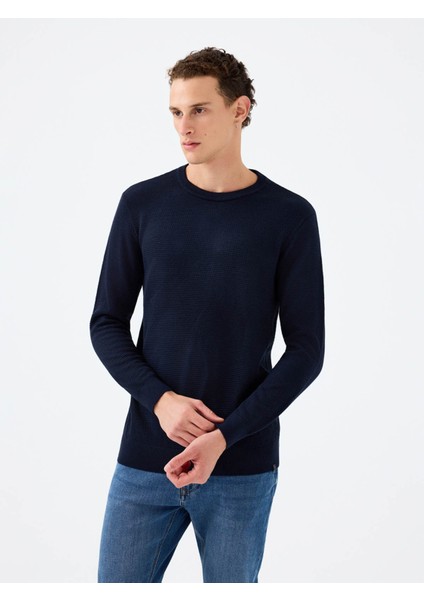 Regular Fit Lacivert Erkek Kazak LF2040477