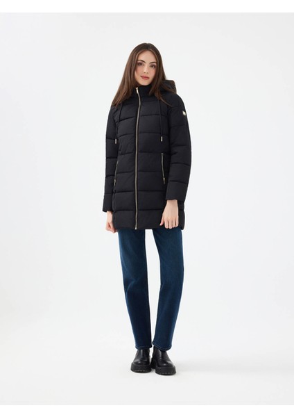 Regular Fit Siyah Kadın Mont LF2041091 fiyatları