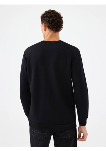 Regular Fit Siyah Erkek Sweatshirt LF2041394 modelleri