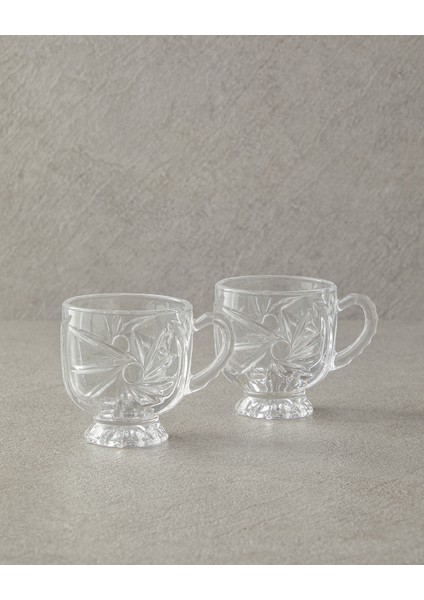 2'li Şeffaf Cam Kupa Takımı, Zarif ve Modern Tasarım