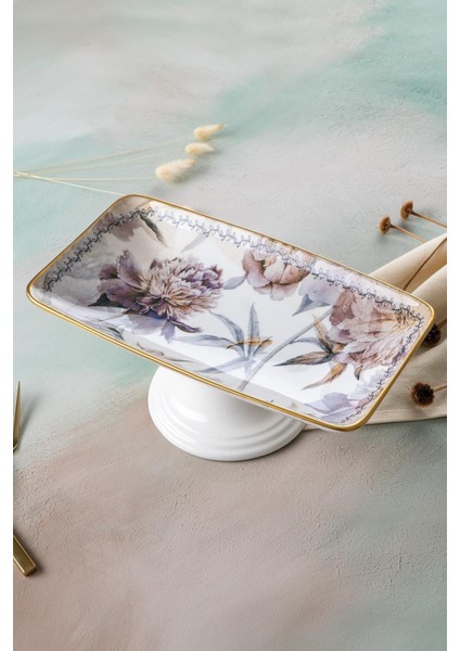 Renkli Ayaklı Sunum Tabağı, 28 Cm, Şık ve Pratik Sunum Için Ideal