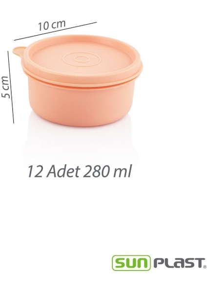 12'li Çok Renkli Kahvaltı ve Saklama Seti, Sızdırmaz, Silikon Kapaklı, Pratik ve Şık indirimleri