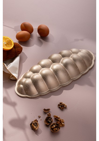 Altın Renkli Pandispanya Kek Kalıbı, Şık ve Kullanışlı Mutfak Gereci fırsatları