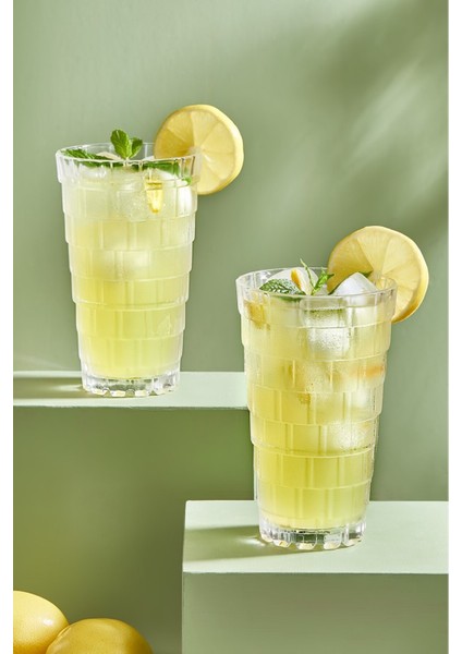 Şık 2'li Cam Meşrubat Bardağı Seti, Kahve ve Içecekler Için Ideal Seçim