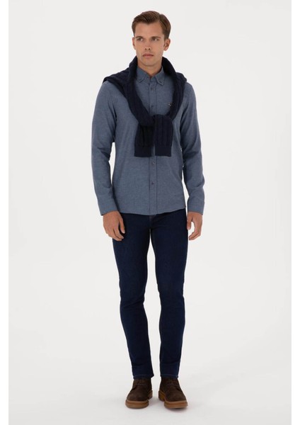 AKIS025K Indigo Erkek Gömlek 2225603 fırsatları