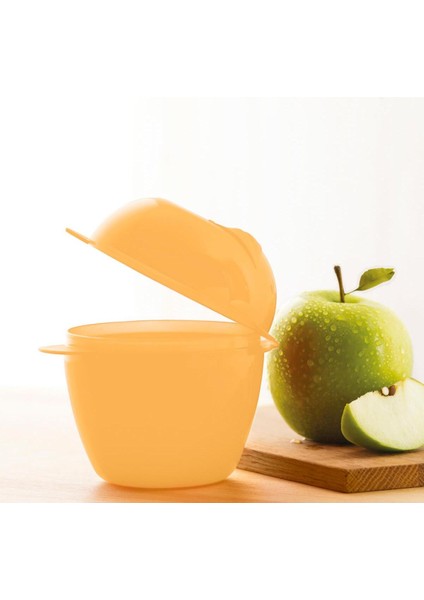 Turuncu ve Turkuaz Elma Saklama Kabı, 250 Ml, Şık ve Kullanışlı Tasarım fiyatları