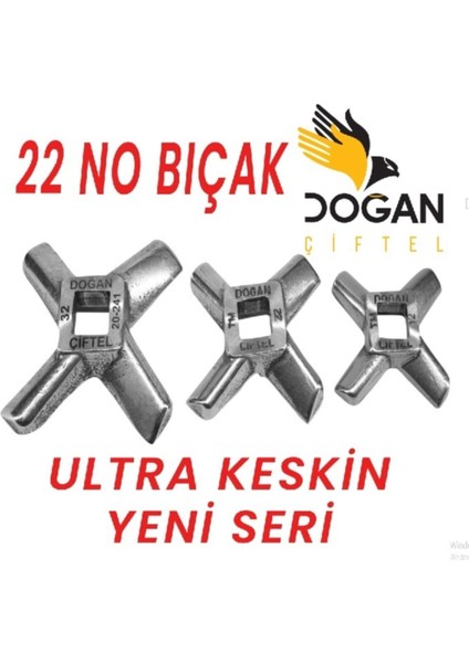 No:22 Yüksek Kaliteli 1. Sınıf Kıyma Makinesi Bıçağı, Dayanıklı ve Güvenilir Kullanım