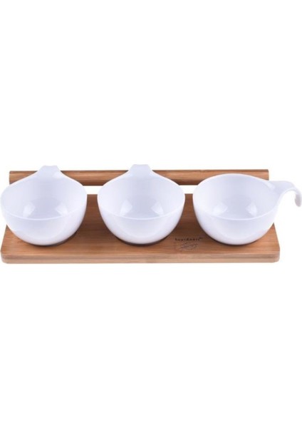 Beyaz 4 Parça Çerezlik Takımı, Şık ve Kullanışlı Tasarım