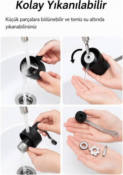 Çok Renkli Seramik Kahve Değirmeni, Chemex, V60 ve French Press Uyumlu fırsatları