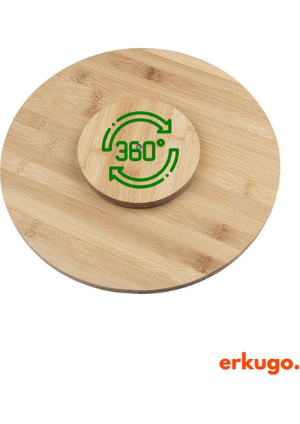 Dönen 2 Katlı Bambu Baharatlık Organizer, Sunum ve Düzenleme Için Ideal modelleri