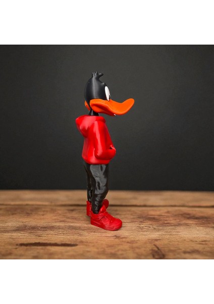 26 cm 3D Baskı Daffy Duck Figürü, Looney Tunes Figür, Çizgi Film Figürü
