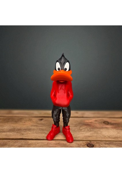26 cm 3D Baskı Daffy Duck Figürü, Looney Tunes Figür, Çizgi Film Figürü indirimleri