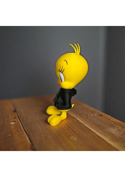 21 cm 3D Baskı Tweety Figürü, Looney Tunes Figür, Çizgi Film Figürü fırsatları