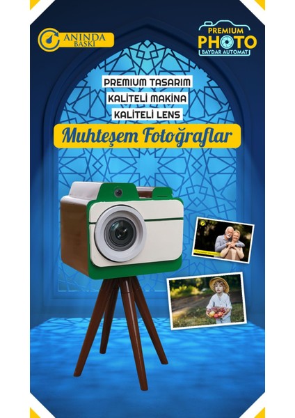 Kağıt Para Atılarak Çalışan Anında Çıktı Veren Hatıra Fotoğraf Makinesi