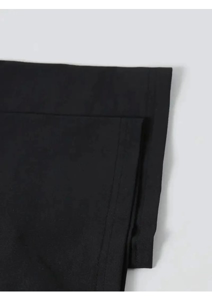 Baskılı Oversize Bisiklet Yaka T-Shirt - Siyah fırsatları