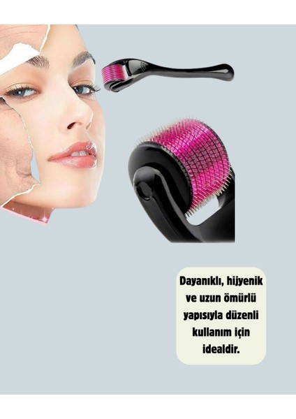 Titanyum Dermaroller 540 Iğne Cilt Onarım ve Kolajen Üretim Desteği modelleri