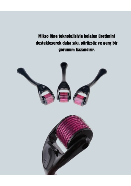 Dermaroller Titanyum 540 Iğneli 1 mm Cilt Yenileme ve Anti Aging Etkisi fiyatları