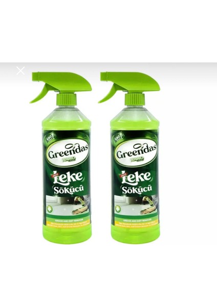 Greendas Çok Amaçlı Kumaş, Halı, Koltuk ve Ev Tekstili Için Güçlü Temizlik Spreyi 1lt. 2’li Paket