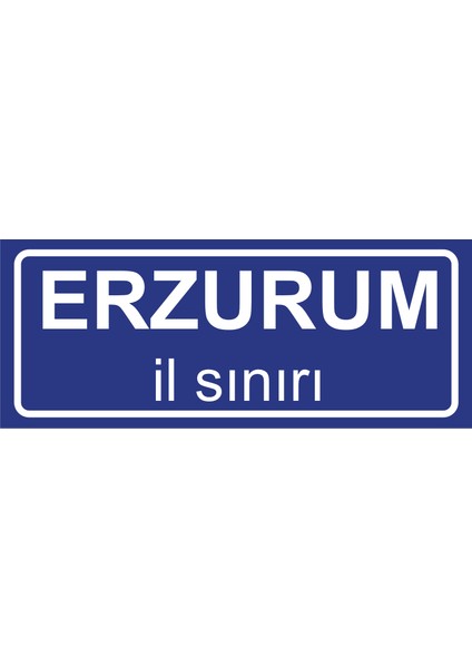 Erzurum Il Sınırı Plakası , Dekoratif Aliminyum Levhaya Baskı 8*20CM