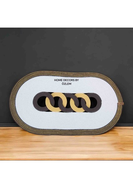 Hasır Dekoratif Örtü Runner Düzenleyici Dekorasyon 70x40