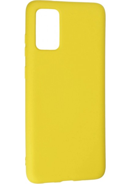 Samsung Galaxy S20 Plus Kılıf Nano Içi Kadife Silikon - Sarı modelleri