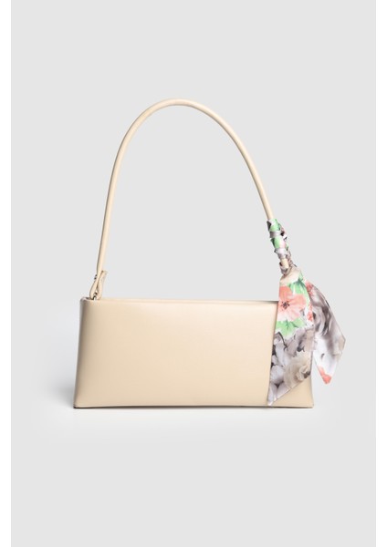 Lagraccio Paris Kadın Saza Fular Detaylı Baget Çanta Vizon fiyatları