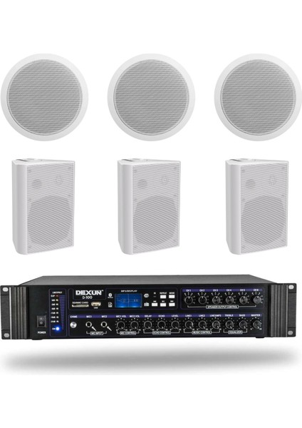 Alçıpan Hoparlör Mağaza Dükkan Kafe Seslendirme ve Okul Anons Sistemi modelleri