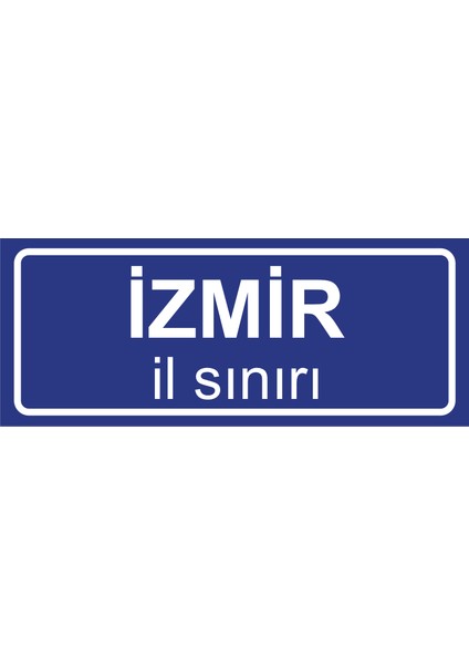 Izmir Il Sınırı Plakası , Dekoratif Aliminyum Levhaya Baskı 8*20CM